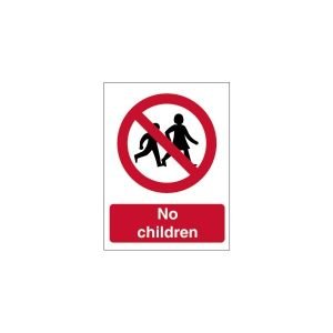 No Children Sign